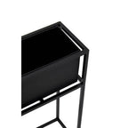 Asher Floor Standing Black Plant Box.