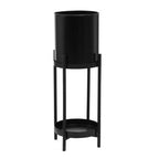 Asher Two Tier Black Plant Stand