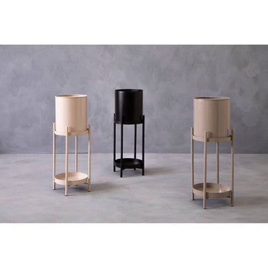 Asher Two Tier Black Plant Stand