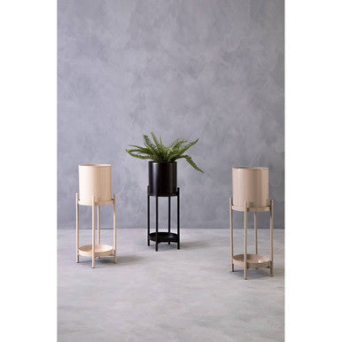 Asher Two Tier Black Plant Stand