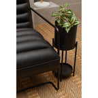 Asher Two Tier Black Plant Stand