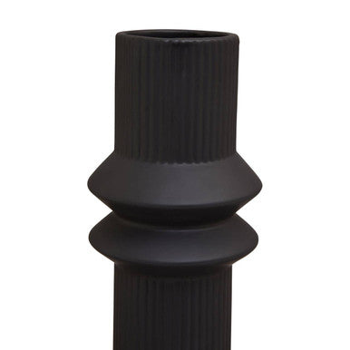 Fabia Black Dolomite Vase