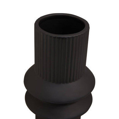 Fabia Black Dolomite Vase
