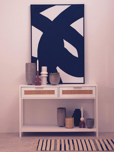 Fabia Black Large Vase