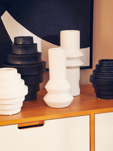 Fabia Black Large Vase