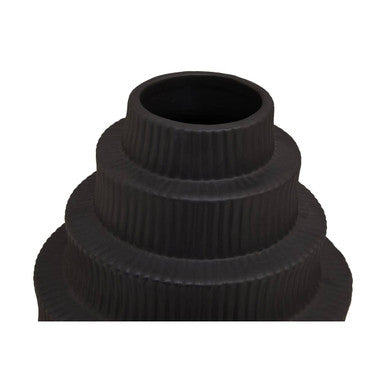 Fabia Black Large Vase