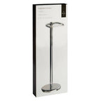 Chrome Bathroom Set Floor Standing Toilet Roll Holder