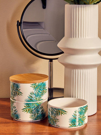 Black Plastic Swivel Table Mirror