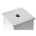 Portland White Wooden Toilet Brush Holder