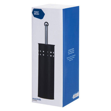 Indy Matt Black Square Design Toilet Brush Holder