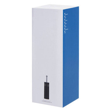 Indy Matt Black Square Design Toilet Brush Holder