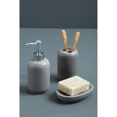 Canyon Grey Stone Toothbrush Holder