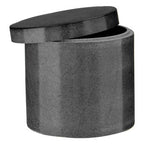 Kamal Dark Grey Marble Effect Cotton Jar