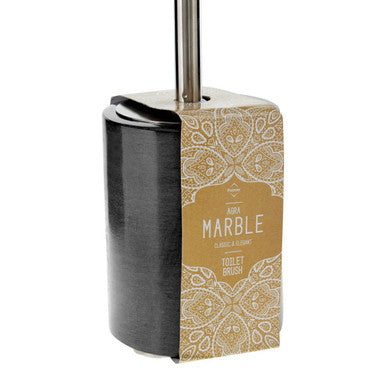 Kamal Dark Grey Marble Effect Toilet Brush