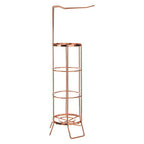 Linnea Rose Gold Toilet Roll Holder