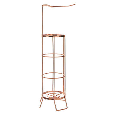 Linnea Rose Gold Toilet Roll Holder