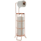 Linnea Rose Gold Toilet Roll Holder