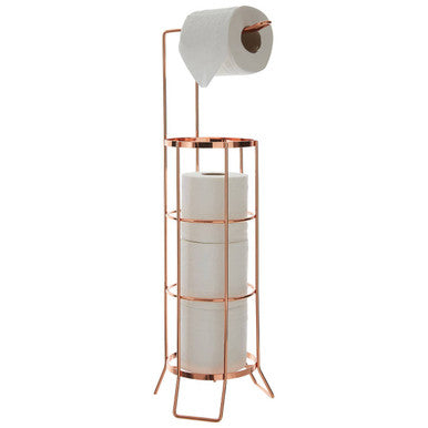 Linnea Rose Gold Toilet Roll Holder