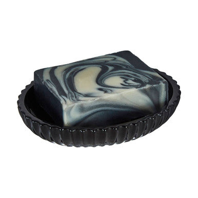 Ticino Brittany Black Glass Soap Dish