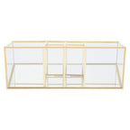 Beauty Glass Makeup Organiser With 6 Compartments