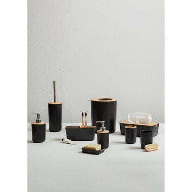 Canyon Black Toilet Brush Holder