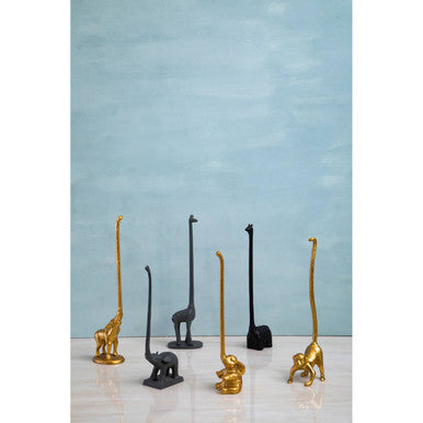 Fauna Gold Finish Elephant Toilet Roll Holder