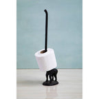 Fauna Black Finish Elephant Toilet Roll Holder