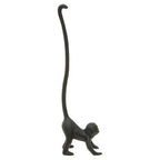 Fauna Black Finish Monkey Toilet Roll Holder