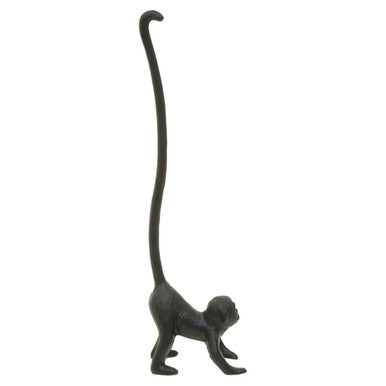 Fauna Black Finish Monkey Toilet Roll Holder