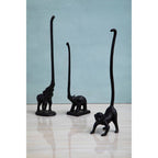 Fauna Black Finish Monkey Toilet Roll Holder
