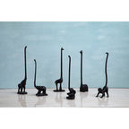 Fauna Black Finish Monkey Toilet Roll Holder