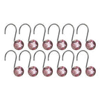 Hot Pink Resin Shower Curtain Hooks