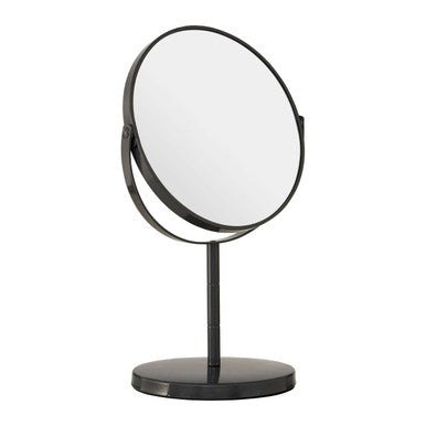 Marisha Grey Metal Swivel Large Table Mirror