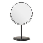 Marisha Grey Metal Swivel Large Table Mirror