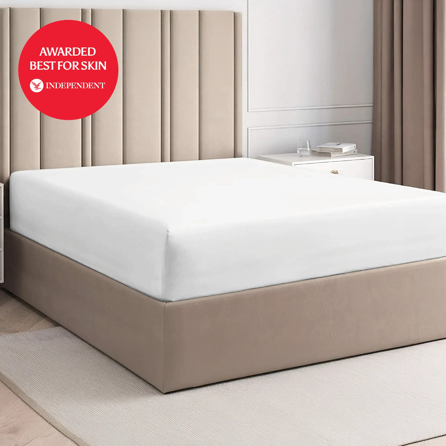 100% Organic Bamboo Silk Deep Fitted Sheet Luff Sleep