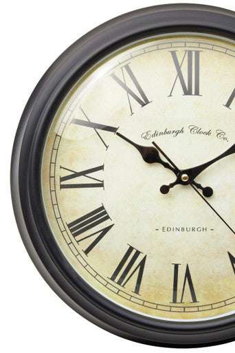 Robello Black Lined Rim Wall Clock