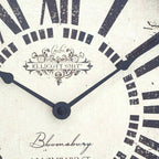 Cheston White Antique Finish Wall Clock