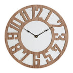 Vitus Carved Wood Wall Clock