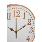 Vitus White Wood With Gold Numbers Wall Clock