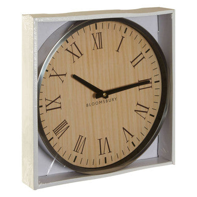 Vitus Natural And Silver Wall Clock