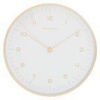 Elko Gold And White Finish Wall Clock
