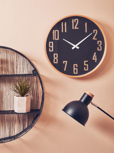 Vitus Black Wall Clock