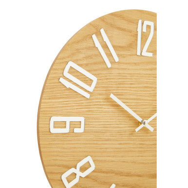 Vitus Natural Wood Effect Wall Clock