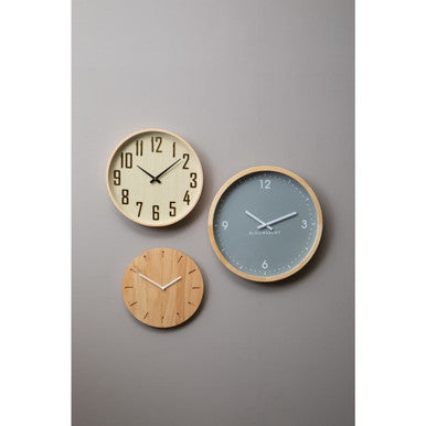 Vitus Natural Finish Oak Wood Wall Clock