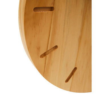 Vitus Natural Finish Oak Wood Wall Clock