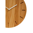 Vitus Natural Finish Oak Wood Wall Clock