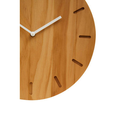 Vitus Natural Finish Oak Wood Wall Clock