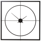 Trinity Black Finish Wall Clock