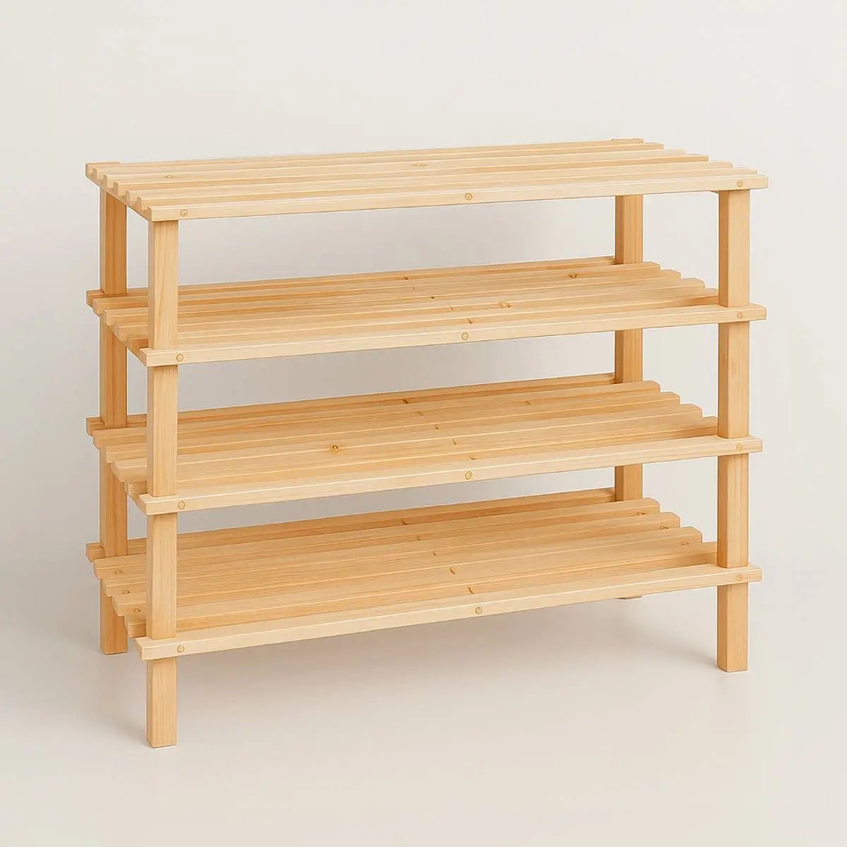 Parker 4 Tier Wooden Shoe Rack Orsina