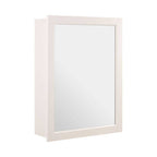 Port Mirrored Wall Cabinet With 2 Inner Shelves